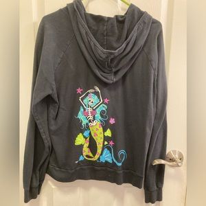 Mermaid hoodie vintage Day of the Dead Dia de los Muertos skeleton sirena Y2K L